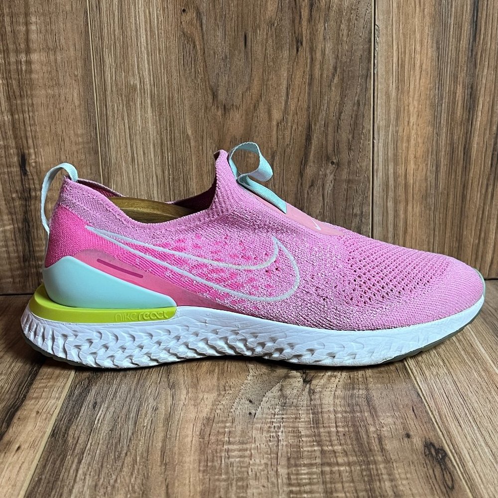 Nike Epic Phantom React Flyknit Womens Running Shoes Psychic Pink CJ0172 Sz 9.5